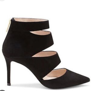 Louise et Cie Black Strappy Bootie Heels WOMENS size 9